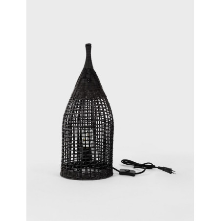Lampa stołowa boho rattanowa Sanoa - Decolab24
