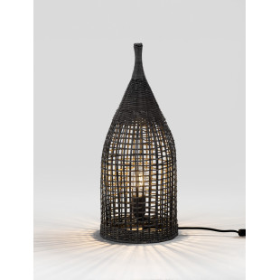 Lampa stołowa boho rattanowa Sanoa - Decolab24