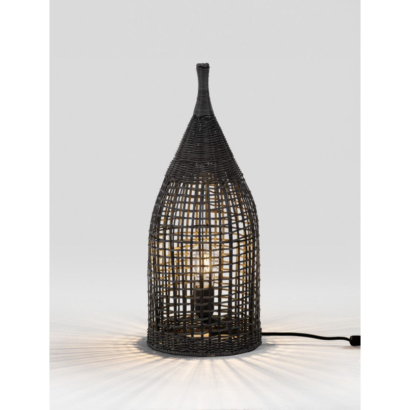 Lampa stołowa boho rattanowa Sanoa - Decolab24