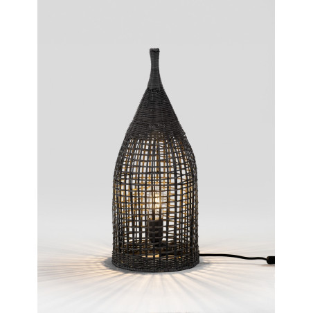 Lampa stołowa boho rattanowa Sanoa - Decolab24