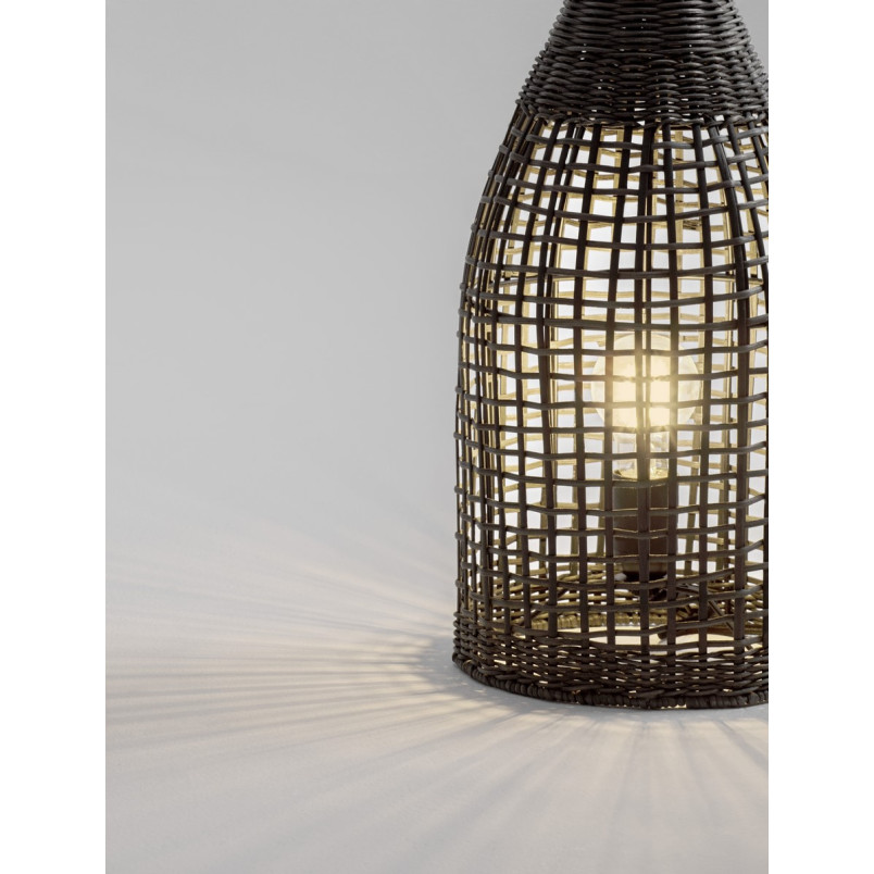 Lampa stołowa boho rattanowa Sanoa - Decolab24
