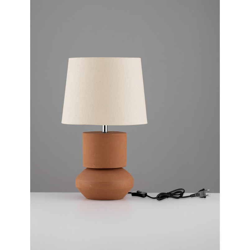 Lampa Mizu beżowa - Stylowa lampa stołowa | Decolab24