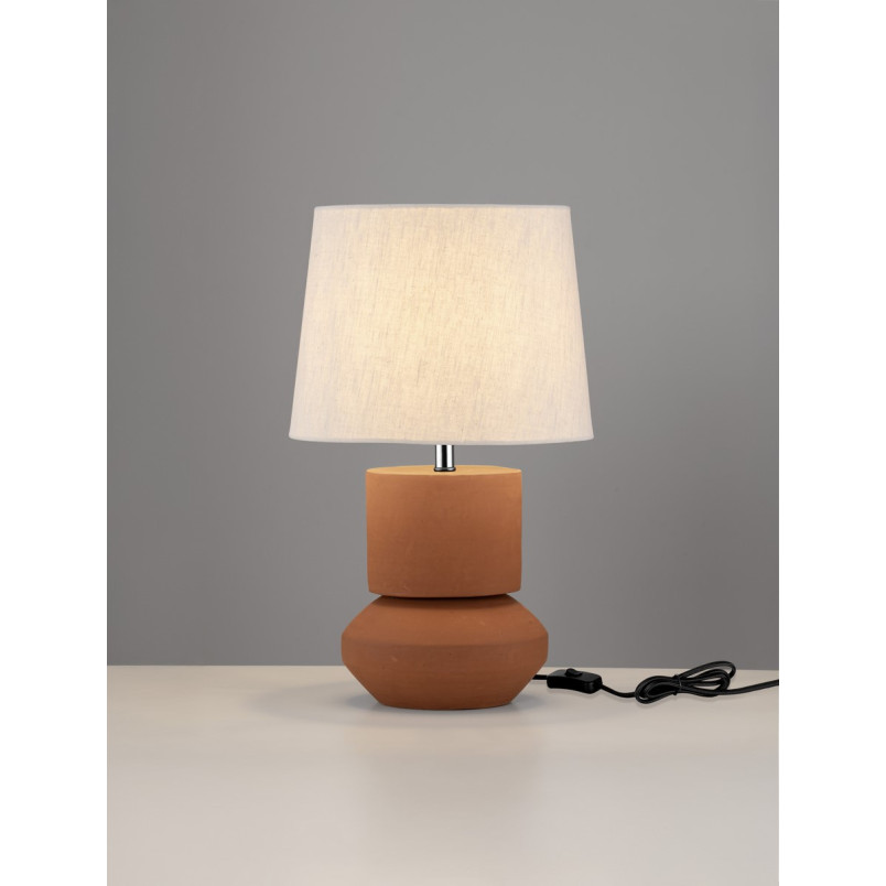 Lampa Mizu beżowa - Stylowa lampa stołowa | Decolab24