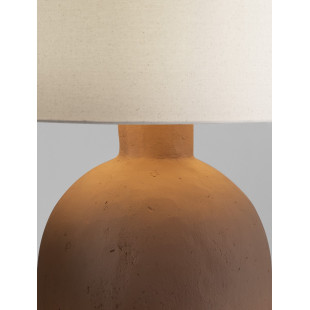 Lampa stołowa Persen | Beżowo-brązowa, styl Japandi - Decolab24