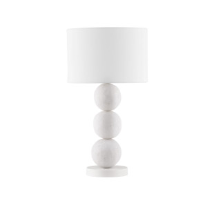 Lampa stołowa Japandi Mocashi | Biała, 30cm | Decolab24