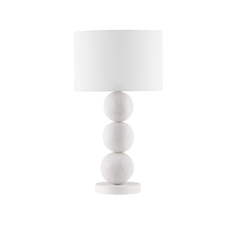 Lampa stołowa Japandi Mocashi | Biała, 30cm | Decolab24