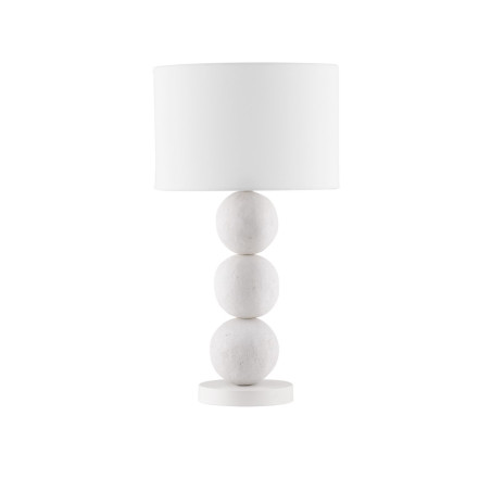Lampa stołowa Japandi Mocashi | Biała, 30cm | Decolab24