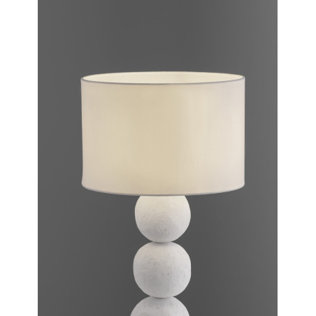 Lampa stołowa Japandi Mocashi | Biała, 30cm | Decolab24