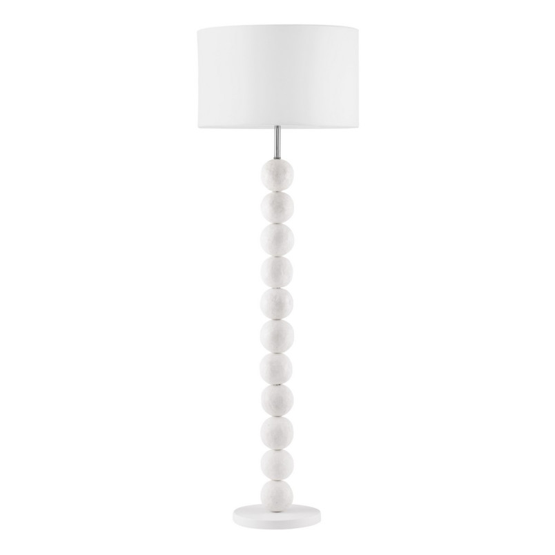 Lampa podłogowa Japandi MOCASHI | Biała, 155cm | Decolab24