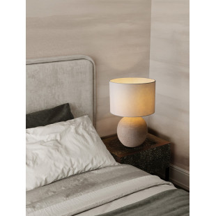 Lampa Japandi Migona: Biało-beżowa, idealna na nocną - Decolab24
