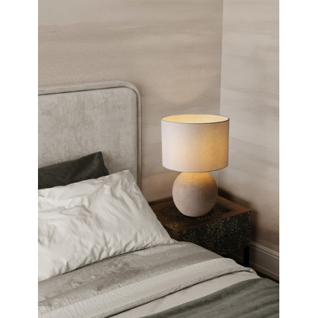 Lampa Japandi Migona: Biało-beżowa, idealna na nocną - Decolab24