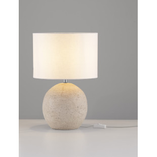 Lampa Japandi Migona: Biało-beżowa, idealna na nocną - Decolab24