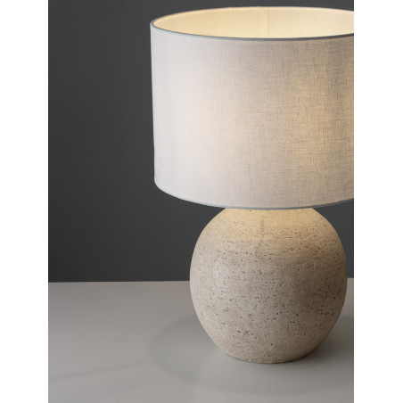 Lampa Japandi Migona: Biało-beżowa, idealna na nocną - Decolab24