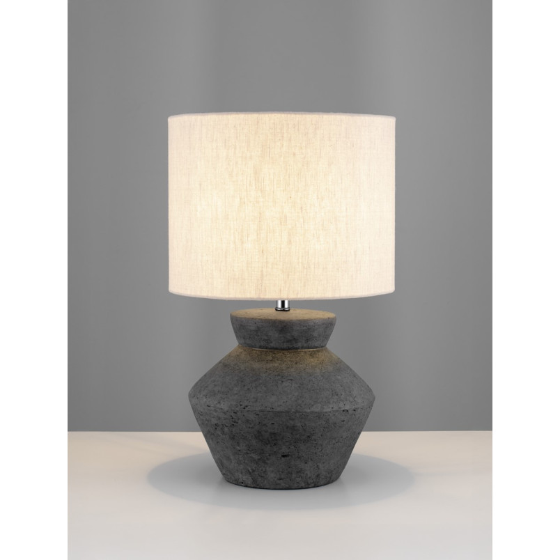 Lampa stołowa Japandi Gampel - Beżowo-szara | Decolab24