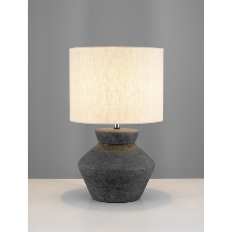 Lampa stołowa Japandi Gampel - Beżowo-szara | Decolab24