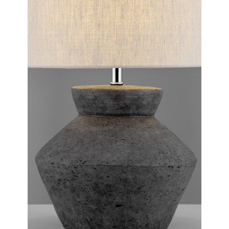 Lampa stołowa Japandi Gampel - Beżowo-szara | Decolab24
