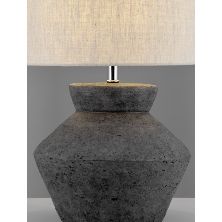 Lampa stołowa Japandi Gampel - Beżowo-szara | Decolab24