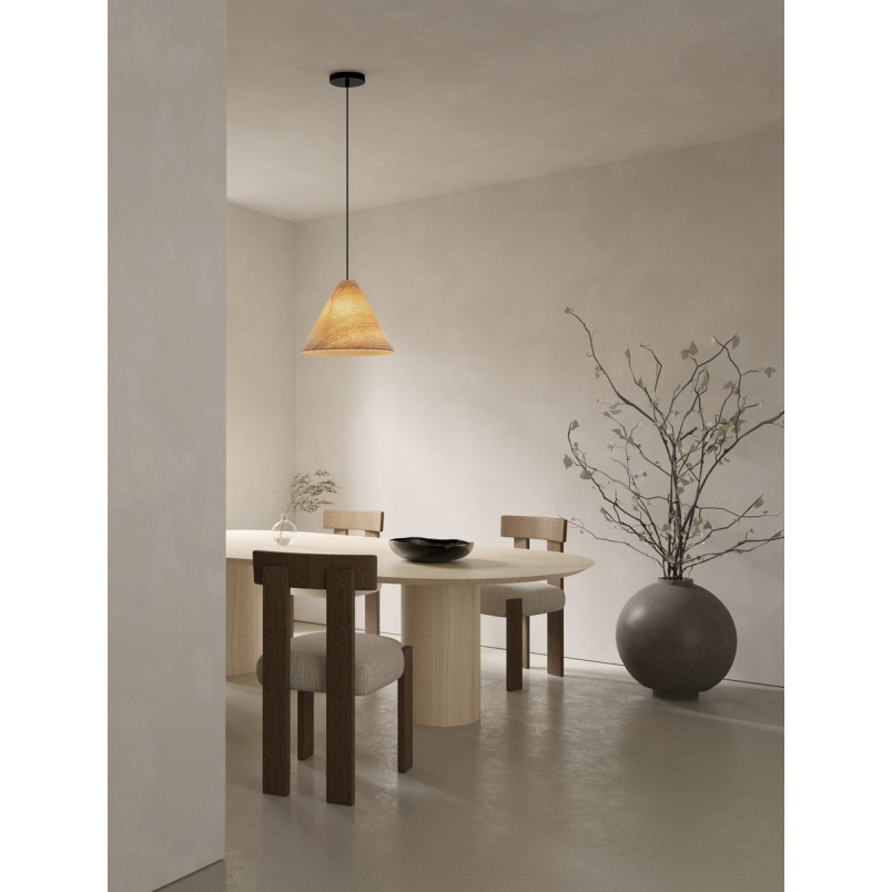 Lampa wisząca drewniana Elysian 30cm | Skandynawski Design
