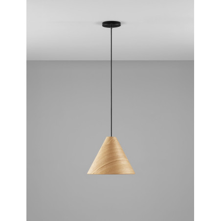 Lampa wisząca drewniana Elysian 30cm | Skandynawski Design