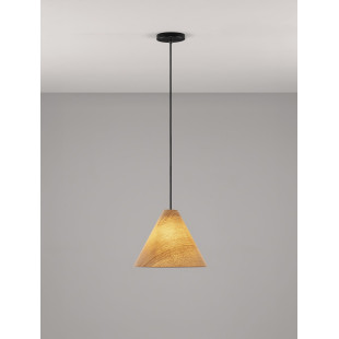 Lampa wisząca drewniana Elysian 30cm | Skandynawski Design