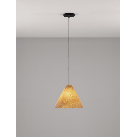 Lampa wisząca drewniana Elysian 30cm | Skandynawski Design