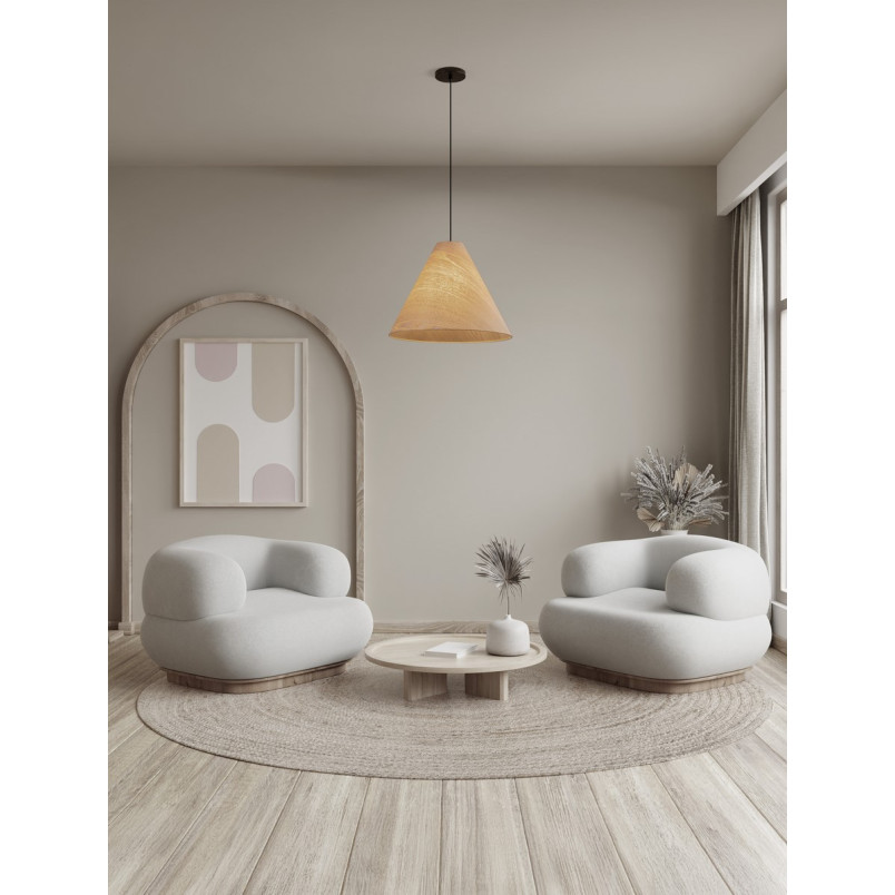 Lampa wisząca drewniana Elysian 45cm | Skandynawski design