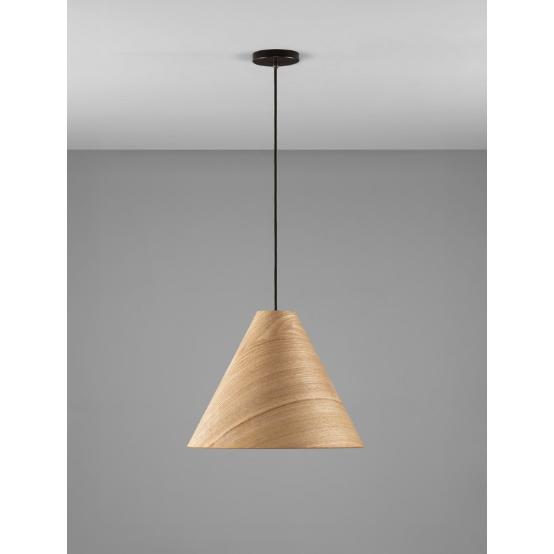 Lampa wisząca drewniana Elysian 45cm | Skandynawski design