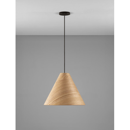 Lampa wisząca drewniana Elysian 45cm | Skandynawski design