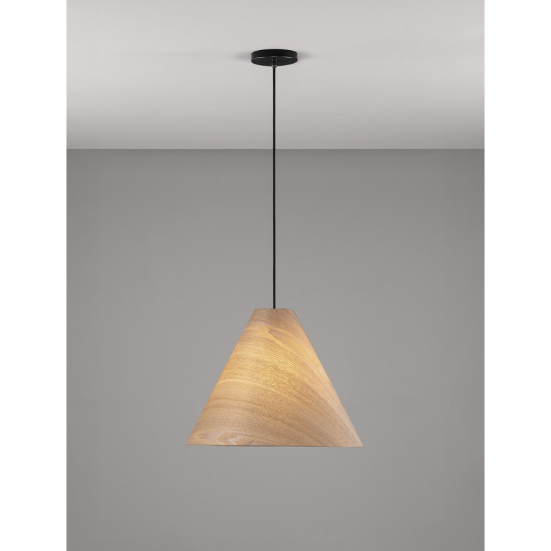 Lampa wisząca drewniana Elysian 45cm | Skandynawski design