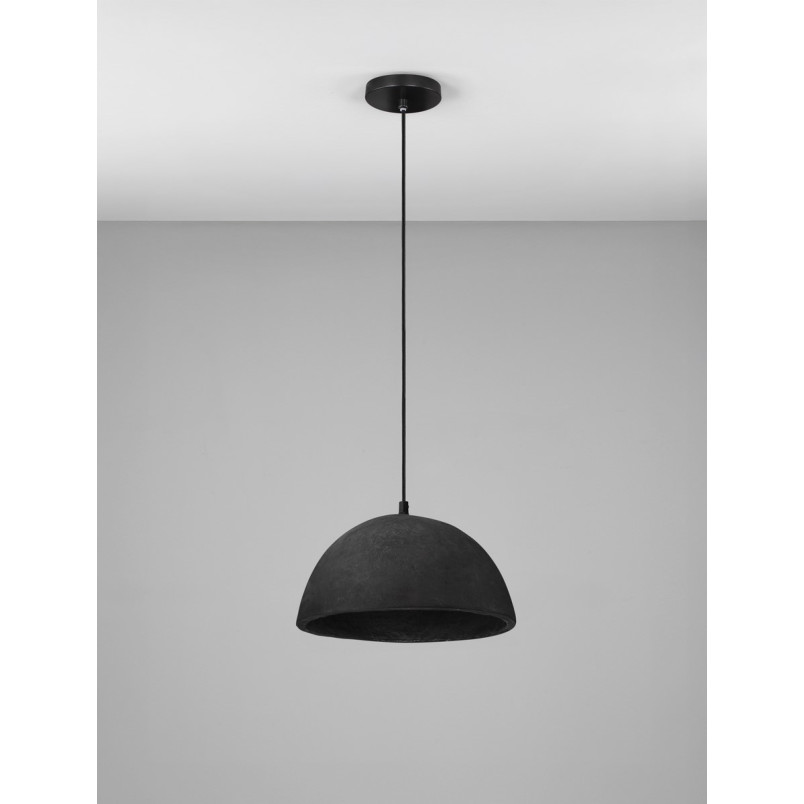 Lampa wisząca japandi czarna Mulcat 32cm | Decolab24