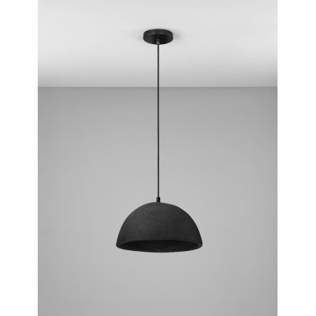 Lampa wisząca japandi czarna Mulcat 32cm | Decolab24