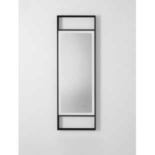 Lustro LED Dolipe 120x40cm - Czarne, Dotyk, IP44 | Decolab24