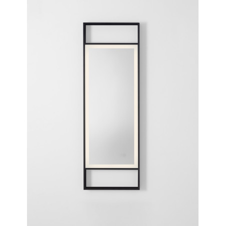 Lustro LED Dolipe 120x40cm - Czarne, Dotyk, IP44 | Decolab24