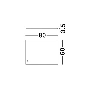Lustro LED do łazienki Daliap 80x60cm | Decolab24