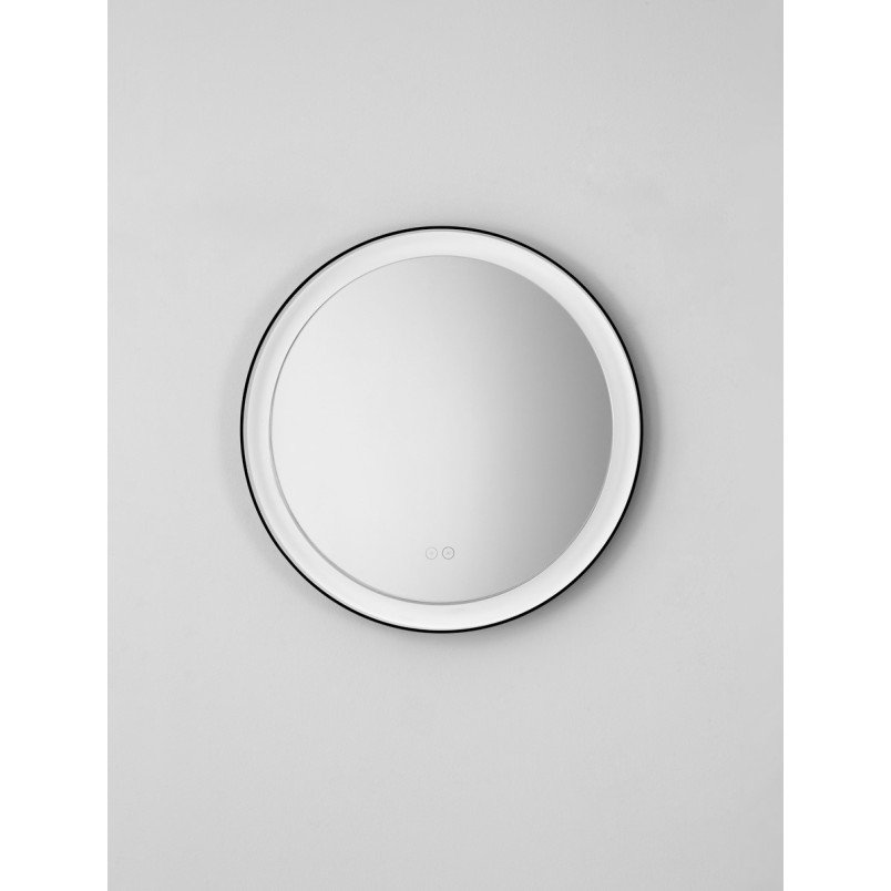 Lustro LED Okrągłe 60cm Czarny | Decolab24