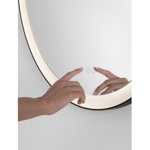 Lustro LED Okrągłe 60cm Czarny | Decolab24