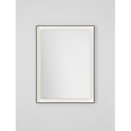 Lustro LED 80x60 czarne do łazienki Dipaca - Decolab24