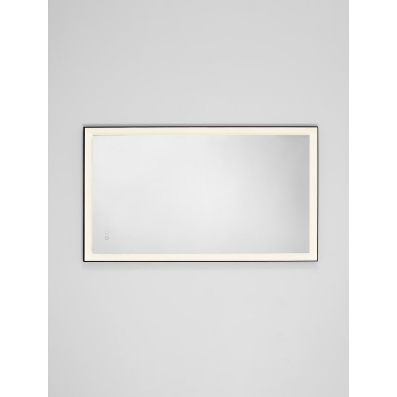 Lustro LED 120x70 - Dipaca, czarna rama - Decolab24