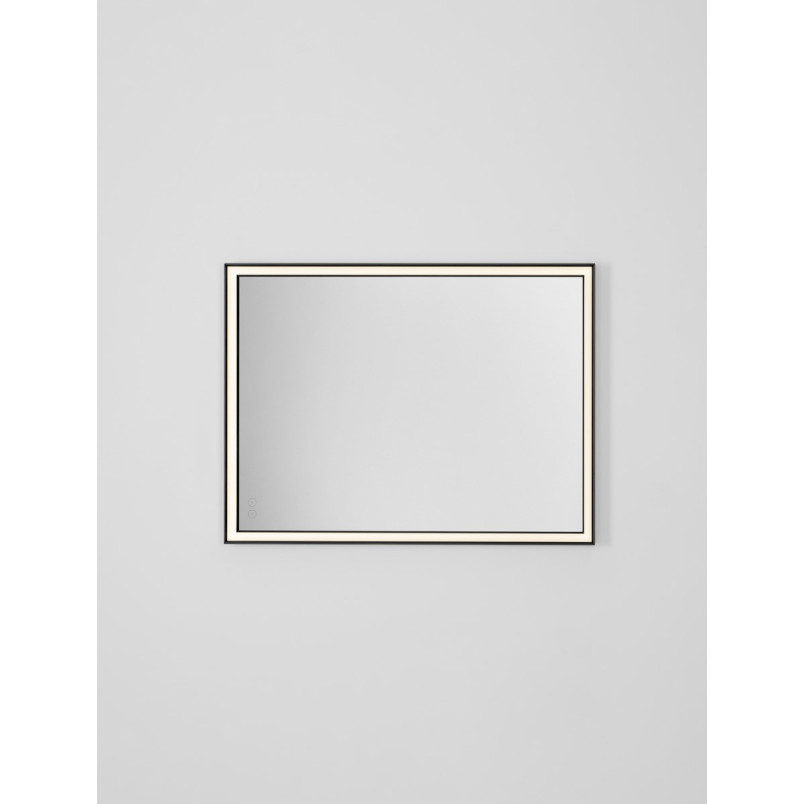Lustro LED Broma 80x60 czarne - Decolab24
