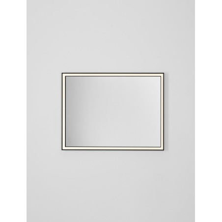Lustro LED Broma 80x60 czarne - Decolab24