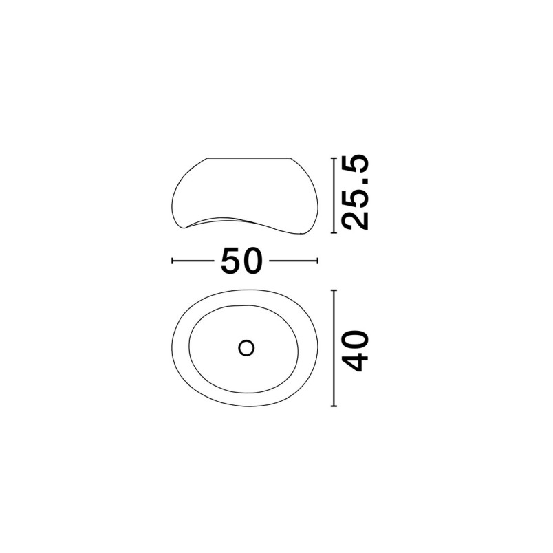 Plafon Japandi Kofle Peno 50cm biały | Decolab24