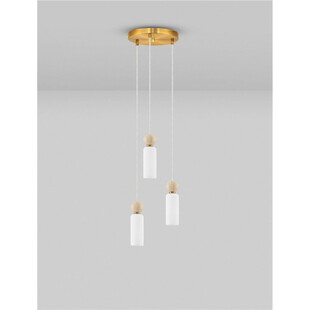 Lampa wisząca Molafine: Szkło, Trawertyn, Złoto | Decolab24