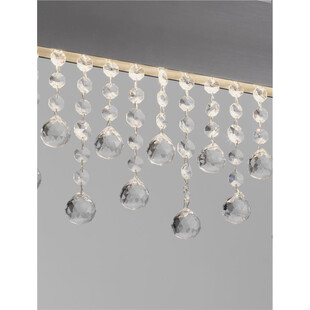 Lampa wisząca LED Tarcis - Kryształ, Czarny Tytan | Decolab24