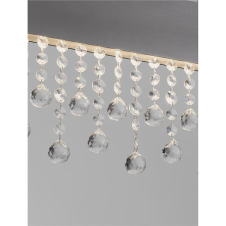 Lampa wisząca LED Tarcis - Kryształ, Czarny Tytan | Decolab24