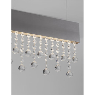Lampa wisząca LED Tarcis - Kryształ, Czarny Tytan | Decolab24