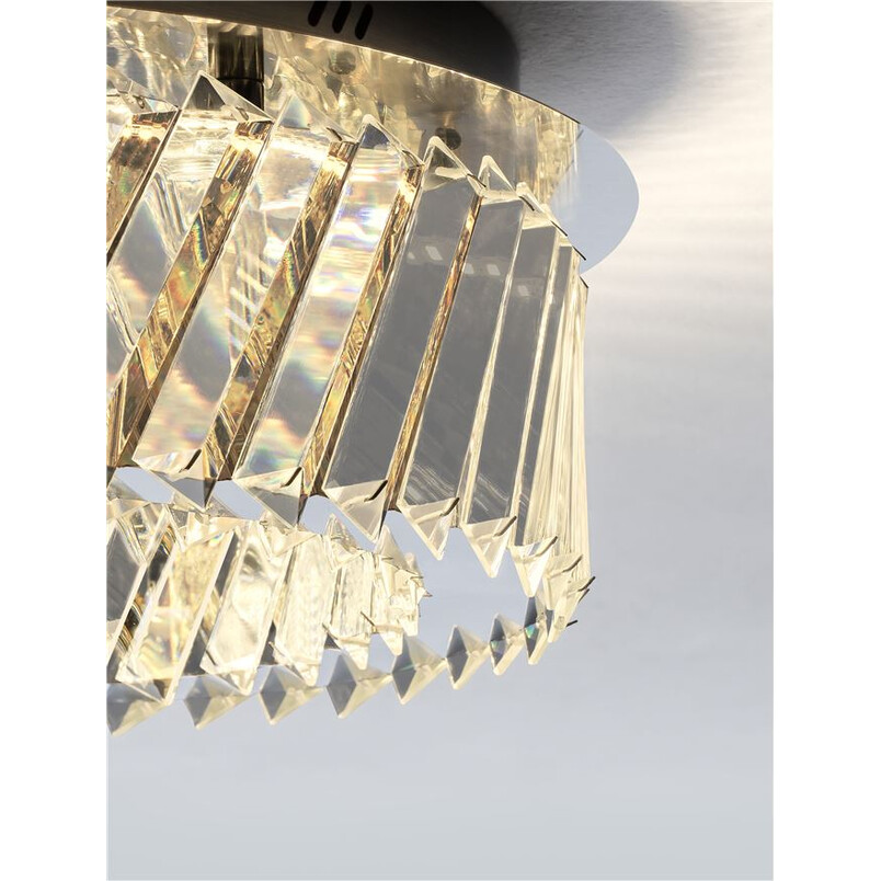 Plafon kryształowy Tariea LED 43cm - Elegancki Blask | Decolab24