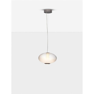 Lampa wisząca szklana Radoa - Retro, Art Deco, Szara | Decolab24