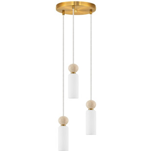 Lampa wisząca Molafine: Szkło, Trawertyn, Złoto | Decolab24