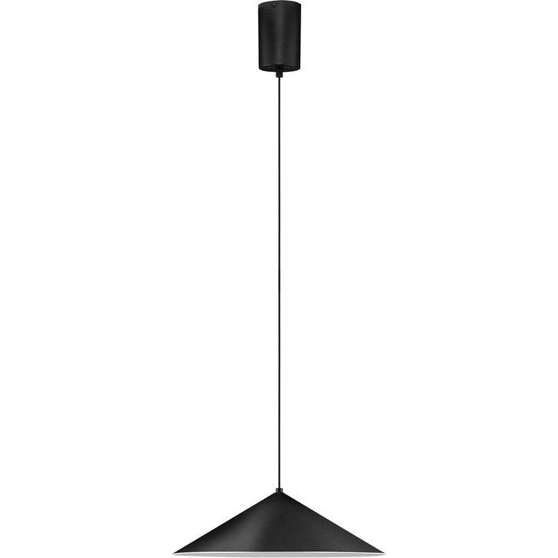 Lampa Wisząca Stożek Luik LED Czarna | Decolab24