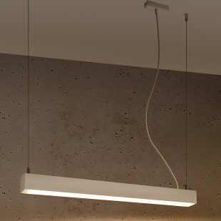 Lampa wisząca LED Pinne 67cm biała Thoro - Oświetlenie Thoro